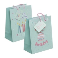 Borsa regalo Happy Birthday da 33 x 45 cm - 1 unità