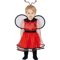 Costume da coccinella con abito per neonati