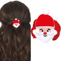 Scrunchie natalizio di Babbo Natale