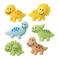 Figure di zucchero a forma di dinosauro da 35 gr - Carmencita - 6 unità