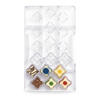 Stampo scatole stelle di cioccolato da 20 x 12 cm - Decora - 18 cavità