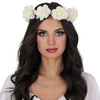 Fascia di rose bianche
