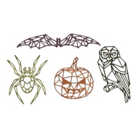 Set di fustelle Halloween Geo di Tim Holtz - 4 pezzi