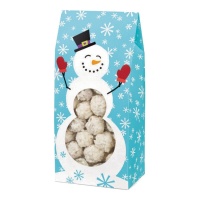 Scatole per biscotti o caramelle pupazzi di neve da 10 x 7,6 x 21,6 cm - Wilton - 3 unità
