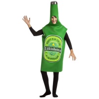 Costume da bottiglia di birra verde per adulti