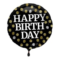 Palloncino Happy Birthday Elegant 45 cm - Folat