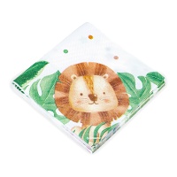 Tovaglioli Vintage Animali 16,5 x 16,5 cm - 12 pezzi
