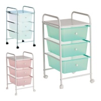 Carrello 62 x 36,5 x 32 cm con 3 cassetti - 1 pezzo