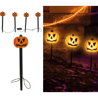 Lampioni a forma di zucca per giardino di 33 cm - 4 pezzi