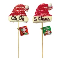 Nuvola di Babbo Natale Cappello di Babbo Natale con cioccolato 35 gr - 1 pezzo