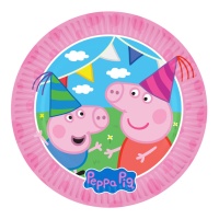 Piatti da festa di Peppa Pig 23 cm - 8 pz.