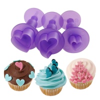 Tagliapasta mini cuore con espulsore - Wilton - 3 unità