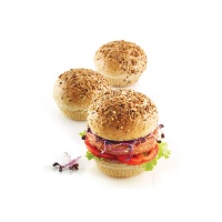 Stampo per hamburger in silicone 8 cm - Silikomart - 6 cavità