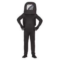 Costume da astronauta nero da adolescente