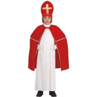 Costume da San Nicola per bambini con mantello e cappello