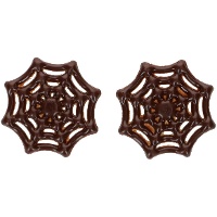 Figure di cioccolato a forma di ragnatela - 6 pezzi