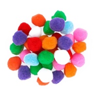 Pompon colorati in polipropilene da 5 cm - Innspiro - 50 pz.