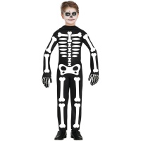 Costume da scheletro frontale per bambini