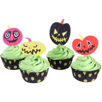 Capsule per cupcake e picking di Halloween - 24 unità