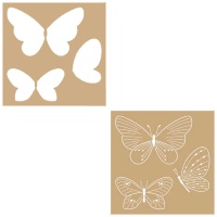 Stencil di farfalle 20 x 20 cm - Artemio - 2 pz.
