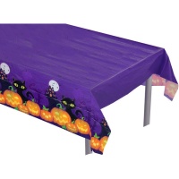 Tovaglia con zucca e gatto di Halloween - 1,83 x 1,32 m