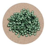 Figurine decorative a cerchio verde di 0,5 cm