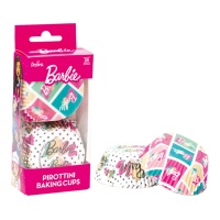 Capsule per cupcake colorate Barbie - Decorare - 36 pz.