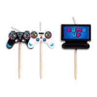 Candele a Tema Videogiochi - 5 pezzi