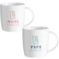 Tazza da 350 ml Mamma e papà in pratica - 1 pz.