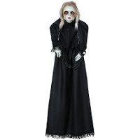 Ciondolo a forma di bambola con luce, suono e movimento di 1,50 m