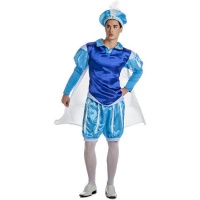 Costume da principe azzurro con cappello per uomo