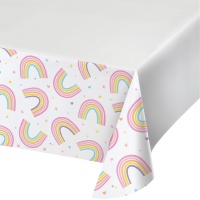 Tovaglia con nuvole arcobaleno - 1,21 x 2,23 m