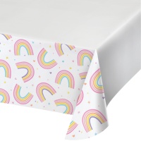CALLUNA Tovaglioli Per Compleanno E Feste - 20 Pezzi 33x33cm - Motivo Arcobaleno E Scritta Di Benvenuto - FSC Made In Germany, Sbiancati Senza Cloro