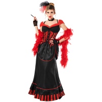 Costume da lattina rossa per donna