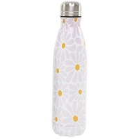 Bottiglia da 500 ml con margherite rosa