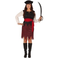 Costume da pirata Costume da donna con gonna tagliata