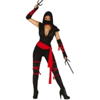 Costume da ninja scollato per donna