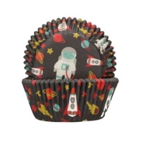 Capsule per cupcake Outer Space - FunCakes - 48 pezzi.