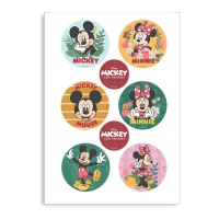 Mini cialde di zucchero Mickey & Friends da 6 cm - 6 unità