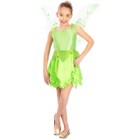 Costume da fata verde con ali per bambina