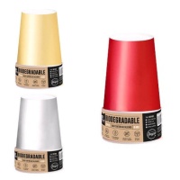 Bicchieri metallizzati da 270 ml - 6 pezzi