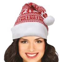 Cappello di Babbo Natale stampato in rosso