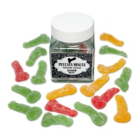 Gelatine sexy a forma di pene con zucchero - Peccata minuta - 125 gr