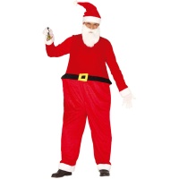 Costume Babbo Natale con pancia da adulto