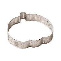 Stampo per zucca in acciaio inossidabile microforato 9,5 x 10 cm - Decora