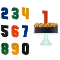 Lego numero candela 6 cm - 1 pezzo