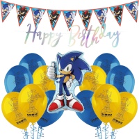 Decorazione per feste e compleanni a tema Sonic