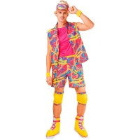 Costume da skater multicolore per uomo