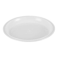 Piatti rotondi di plastica resistenti da 22 cm - 10 unità