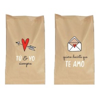 Busta regalo 40 x 25 di Amor craft - 4 pezzi.